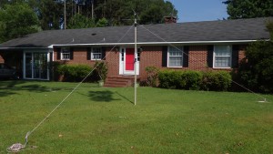 Close up of 6 meter antenna