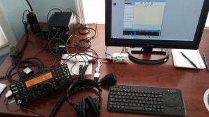 Pete  AG7C's Raspberry Pi 2 setup.